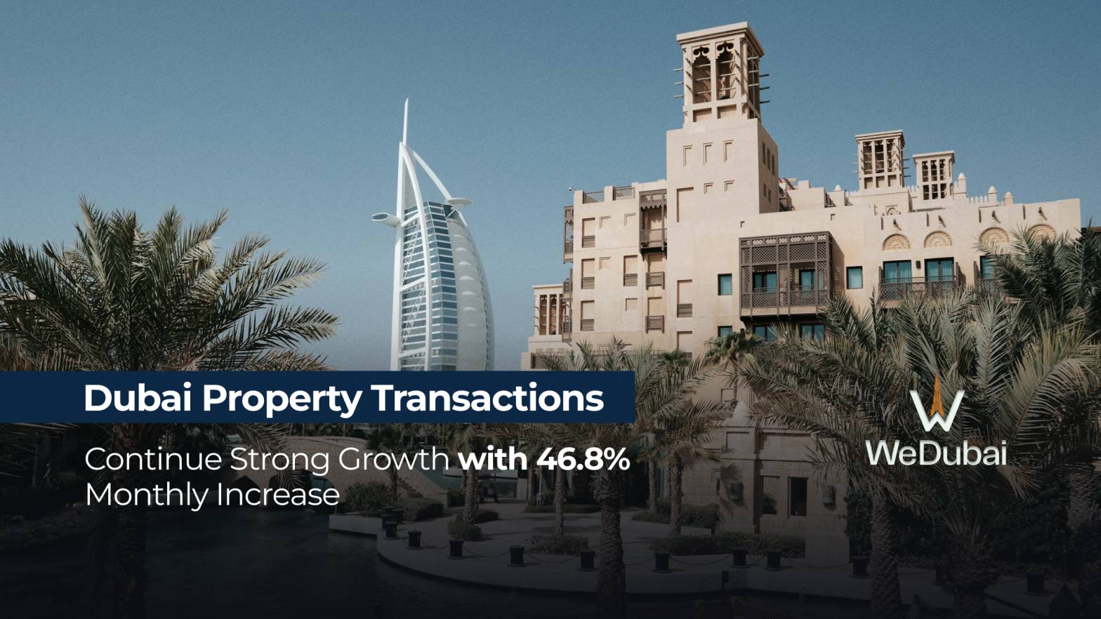 Dubai Property Transactions Continue Strong Growth with 46.8% Monthly Increase